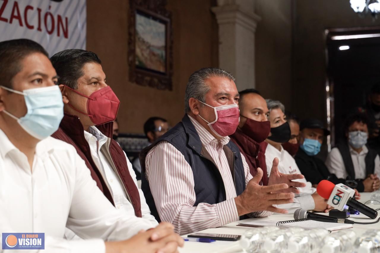 Liderazgos de MORENA de Uruapan apoyan a Raúl Morón
