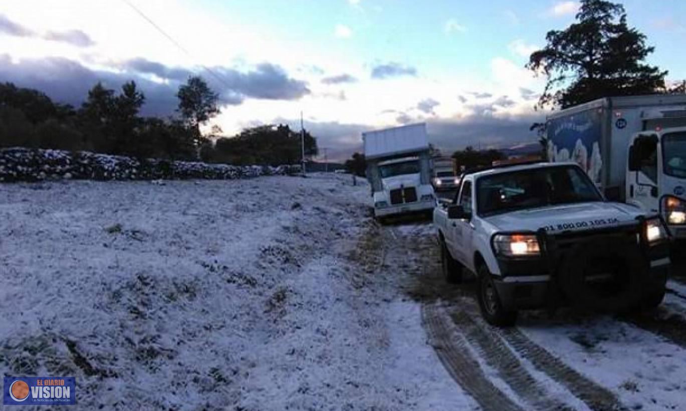 Alertan de temperaturas de cero a menos cinco grados en Michoacán 