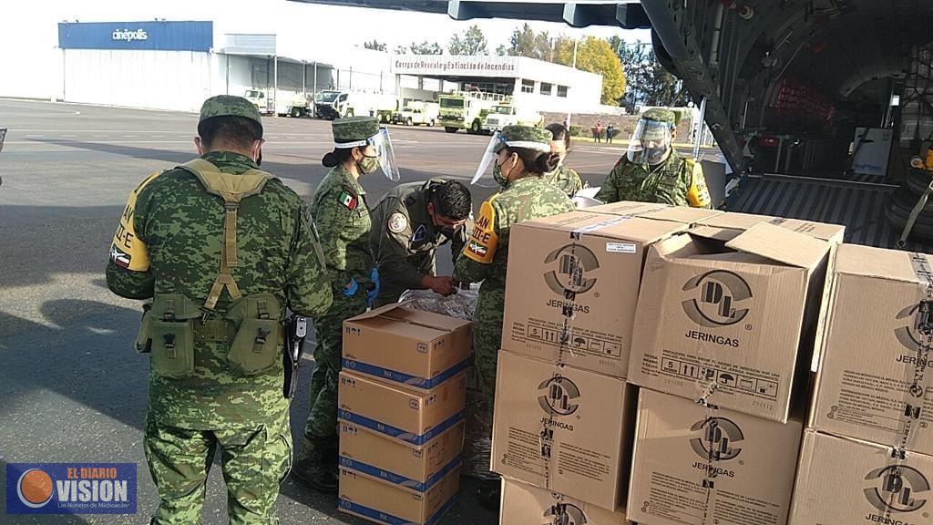 Llega a Morelia el primer lote de vacunas contra el Covid-19