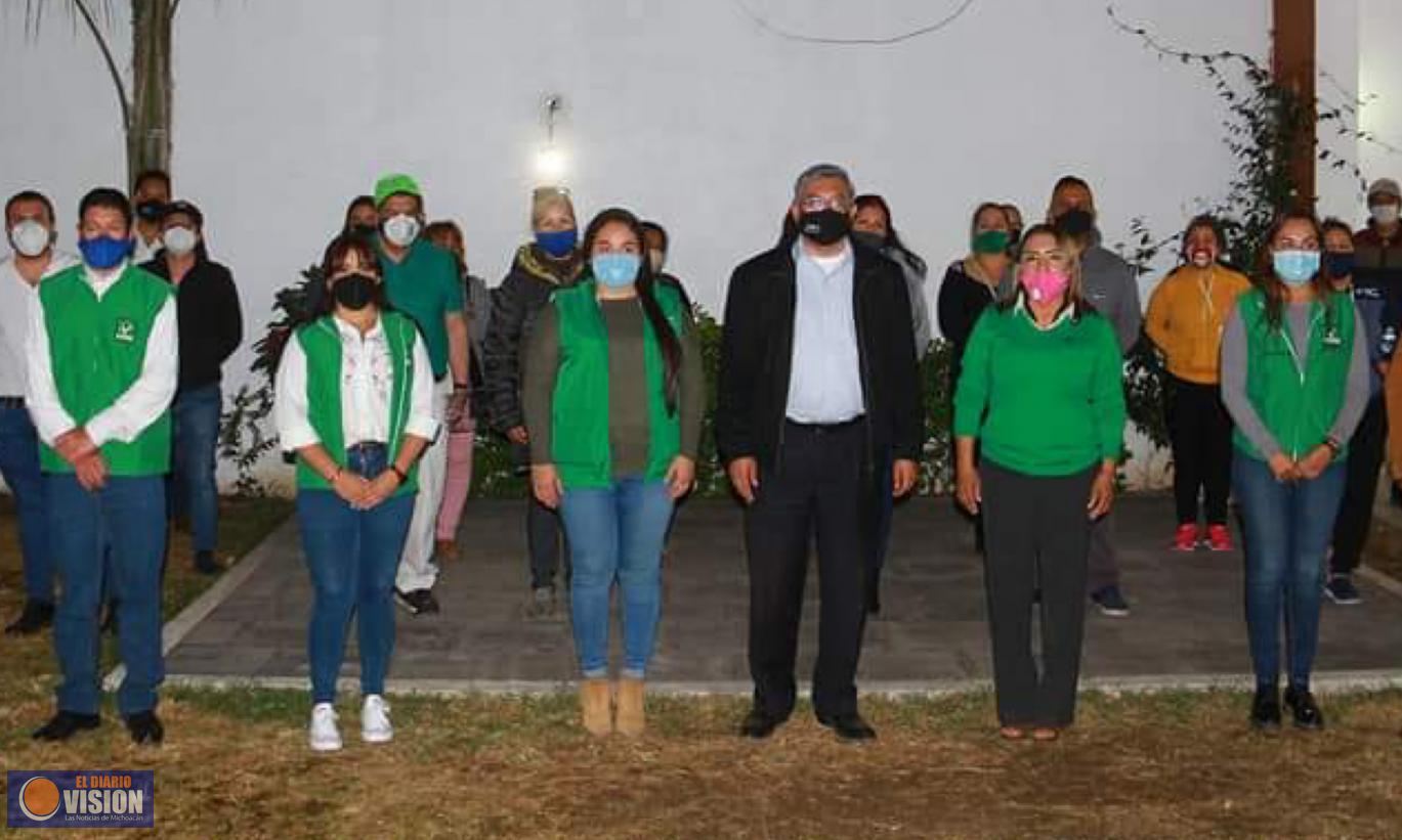 Juan Antonio Magaña de la Mora, se reúne con militantes del Partido Verde en Zamora