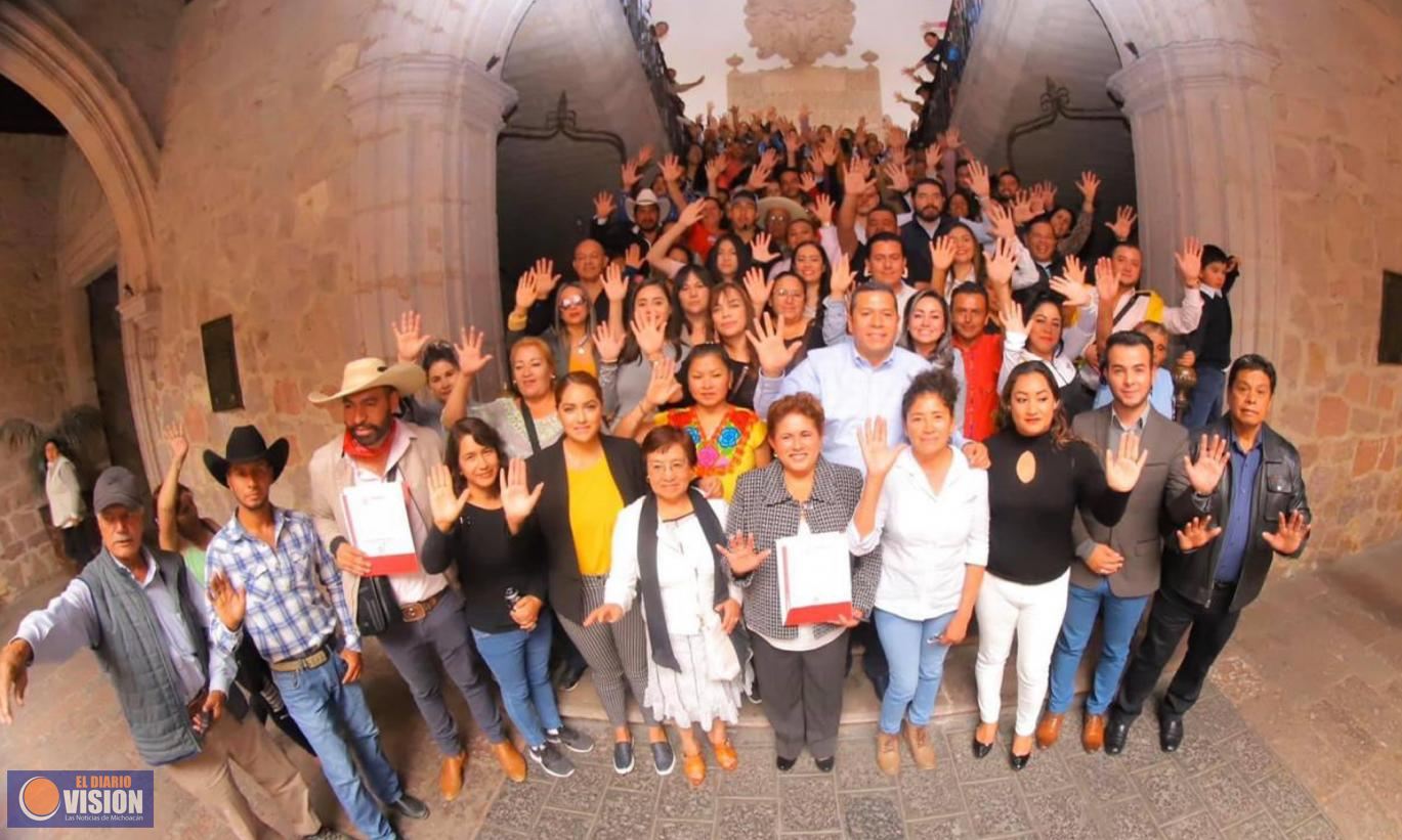 Respaldan jefas y jefes de tenencia aspiraciones de Juan Carlos Barragán por la alcaldía de Morelia