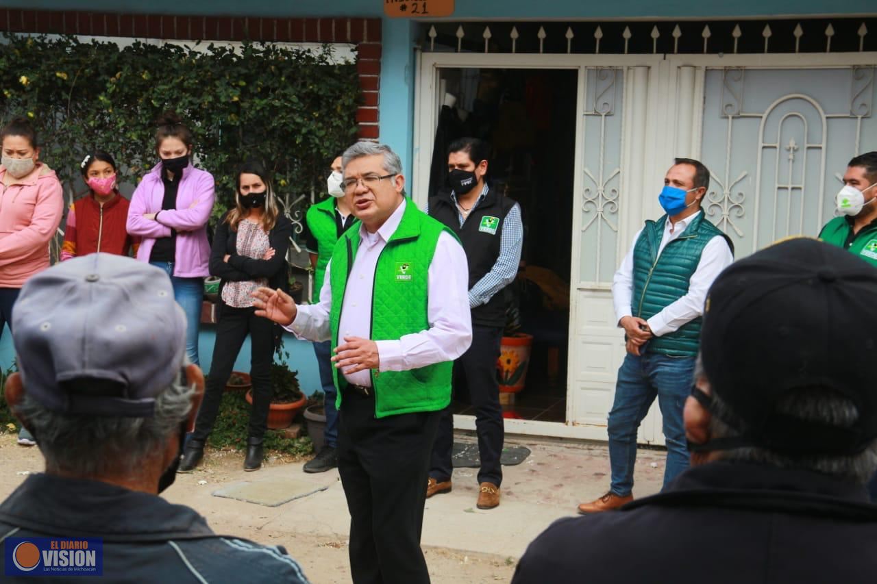 Respalda militancia del Partido Verde a Juan Antonio Magaña de la Mora