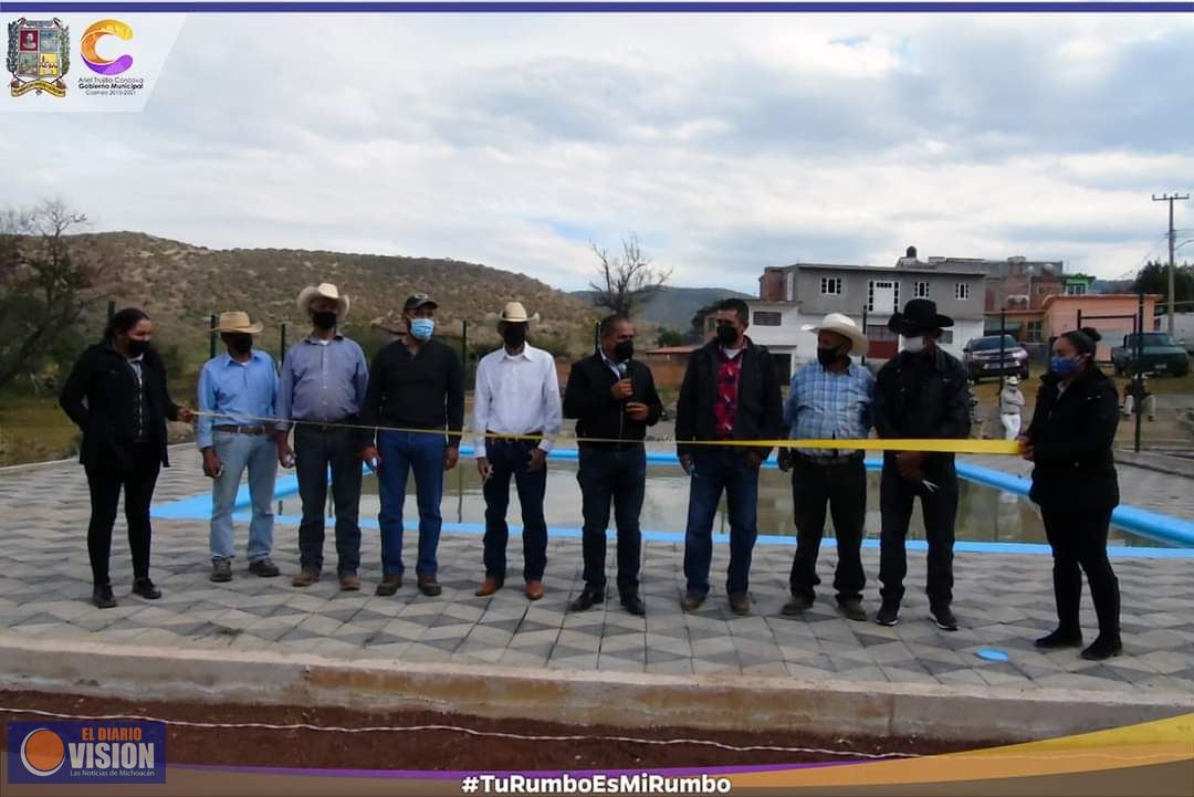 Ariel Trujillo Córdova, inauguró el Pozo Artesiano en el Ojo de Agua de Chahueto