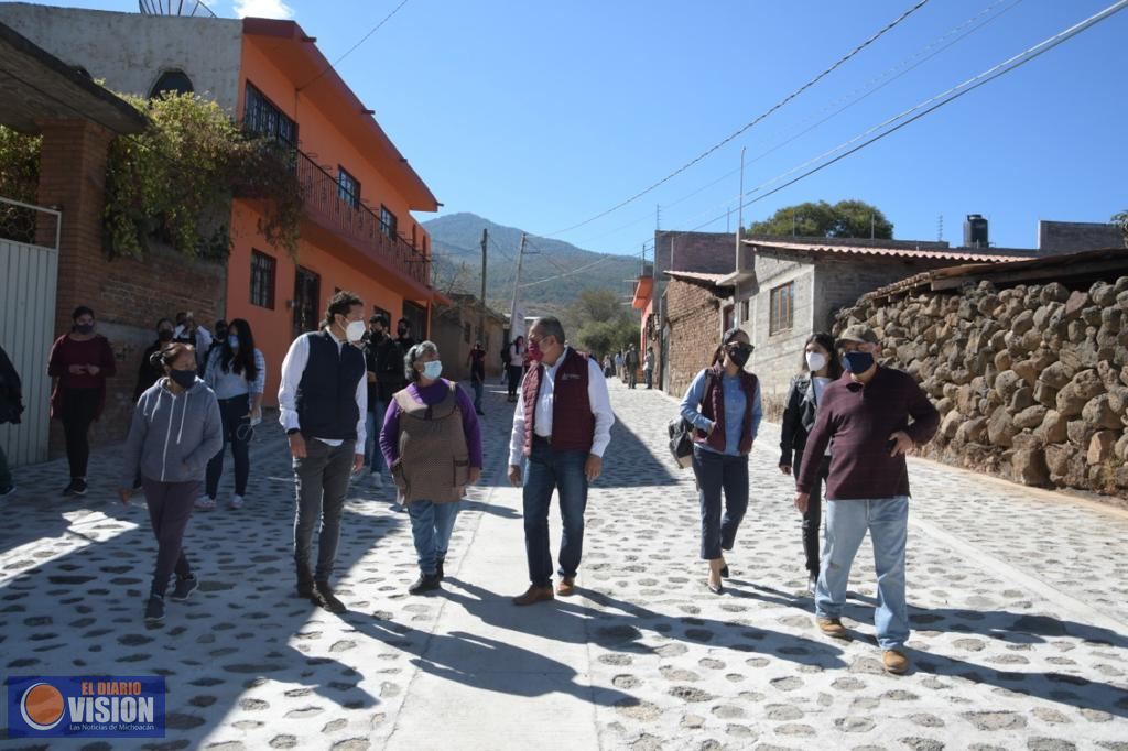 Gobierno de Morelia entrega infraestructura urbana por 25 mdp, en Tacicuaro y Colonia Satélite 