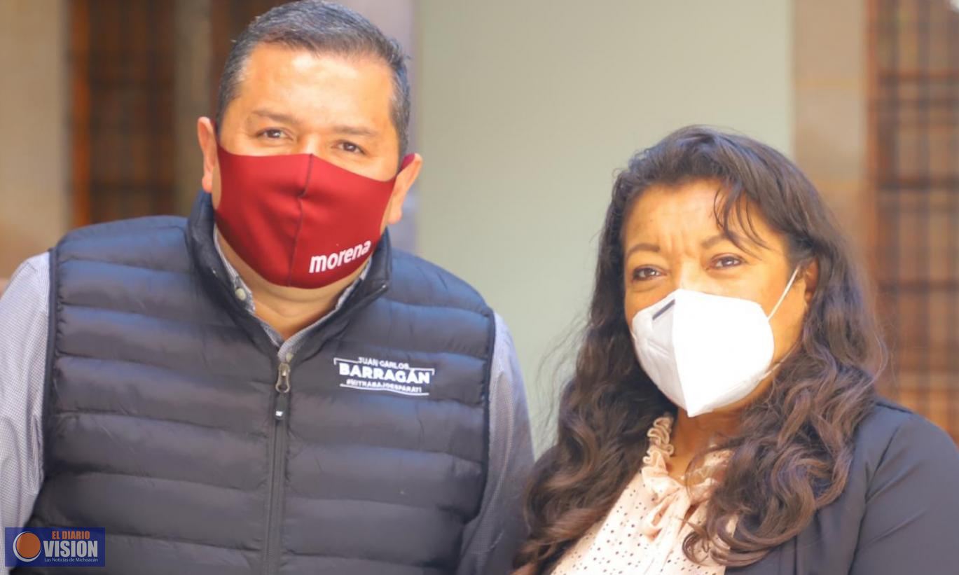 Se integra la diputada federal María Chávez al proyecto de Juan Carlos Barragán por Morelia