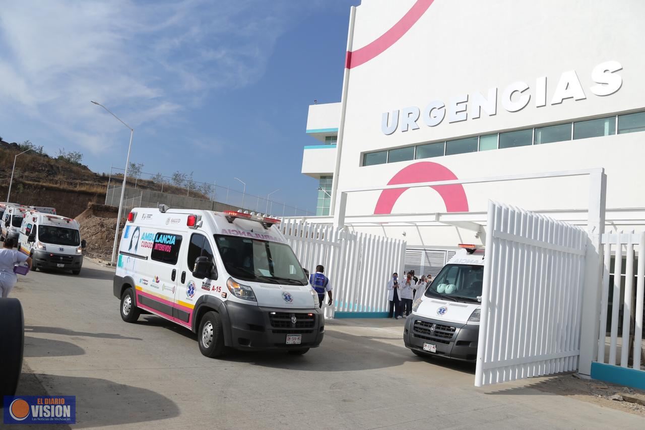 Inicia traslado de pacientes hospitalizados a nuevas instalaciones del Hospital Infantil