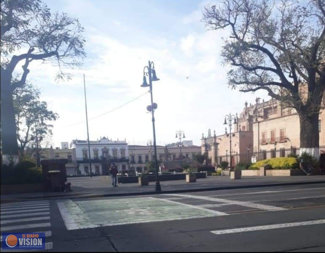 De lunes a domingo, cierre de plazas pública en el Estado de Michoacán