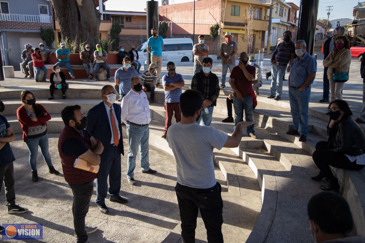 Atiende Gobierno de Morelia peticiones de habitantes de la tenencia de Atécuaro 
