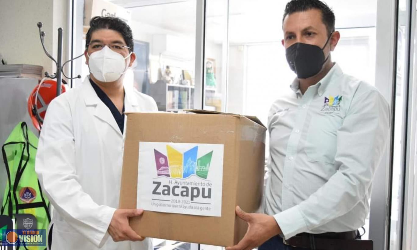 Luis Felipe León Balbanera entrega insumos a instituciones de salud para la población 