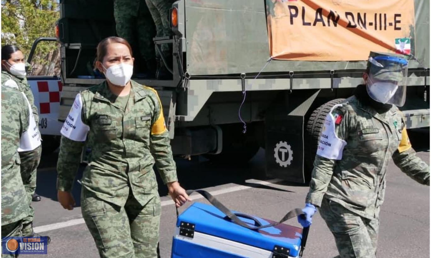 Mañana vacunarán sólo en 7 municipios michoacanos 