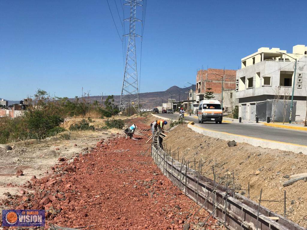 Supervisa Gobierno de Morelia avances de la obra en la colonia Satélite 