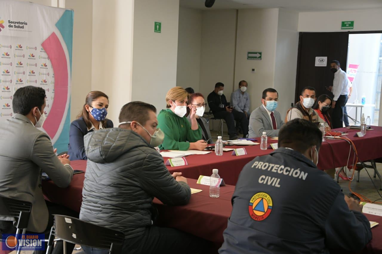 Actualiza Comité Municipal de Salud acuerdos para control de pandemia en Morelia 