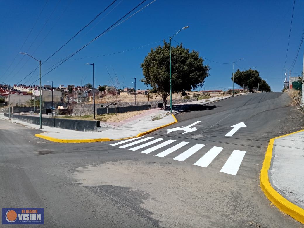 SEMOVEP realizó acciones de balizamiento en la colonia Misión del Valle 