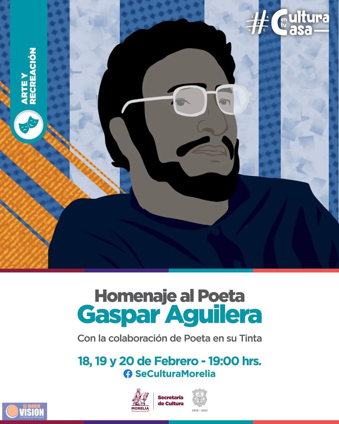 SeCultura Morelia rendirá homenaje al Poeta Gaspar Aguilera 