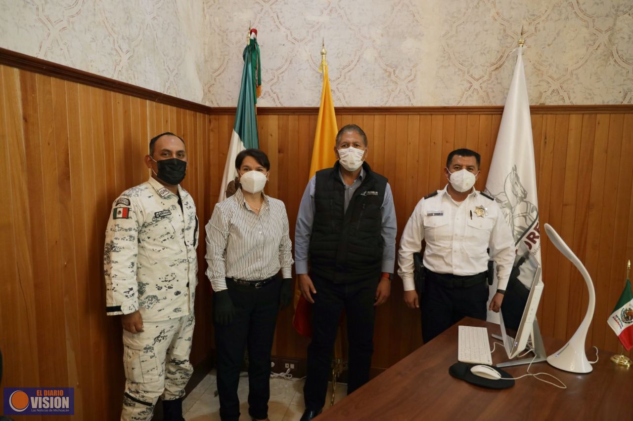 Refuerza Humberto Arroniz coordinación entre Gobierno de Morelia y la Guardia Nacional 