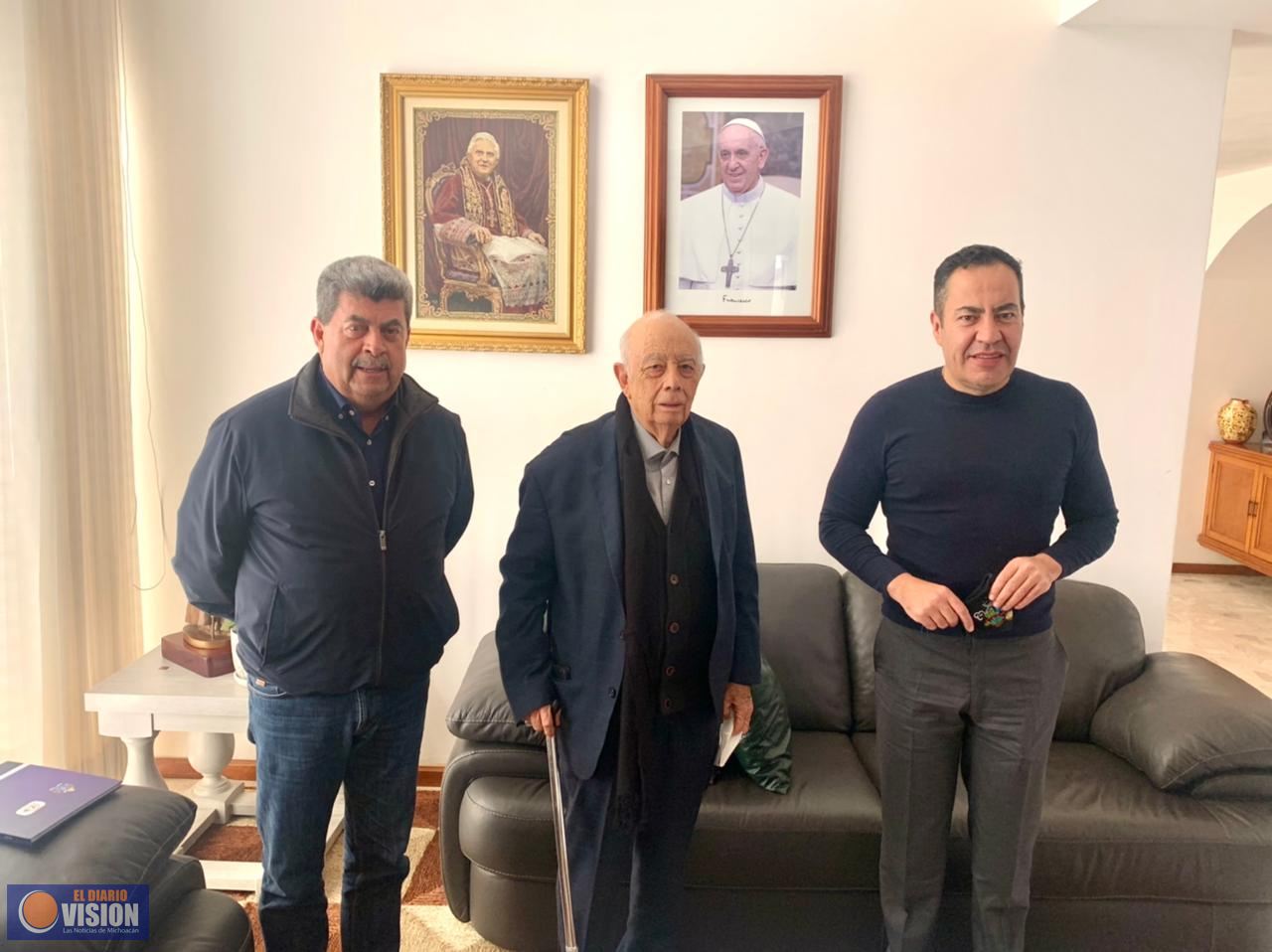 Se reúnen con el Cardenal Suárez Inda para la construcción de paz en Michoacán