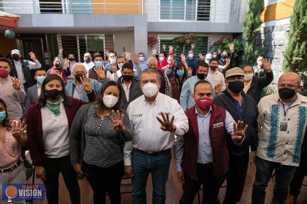 En unidad, consolidaremos transformación de Michoacán: Raúl Morón 