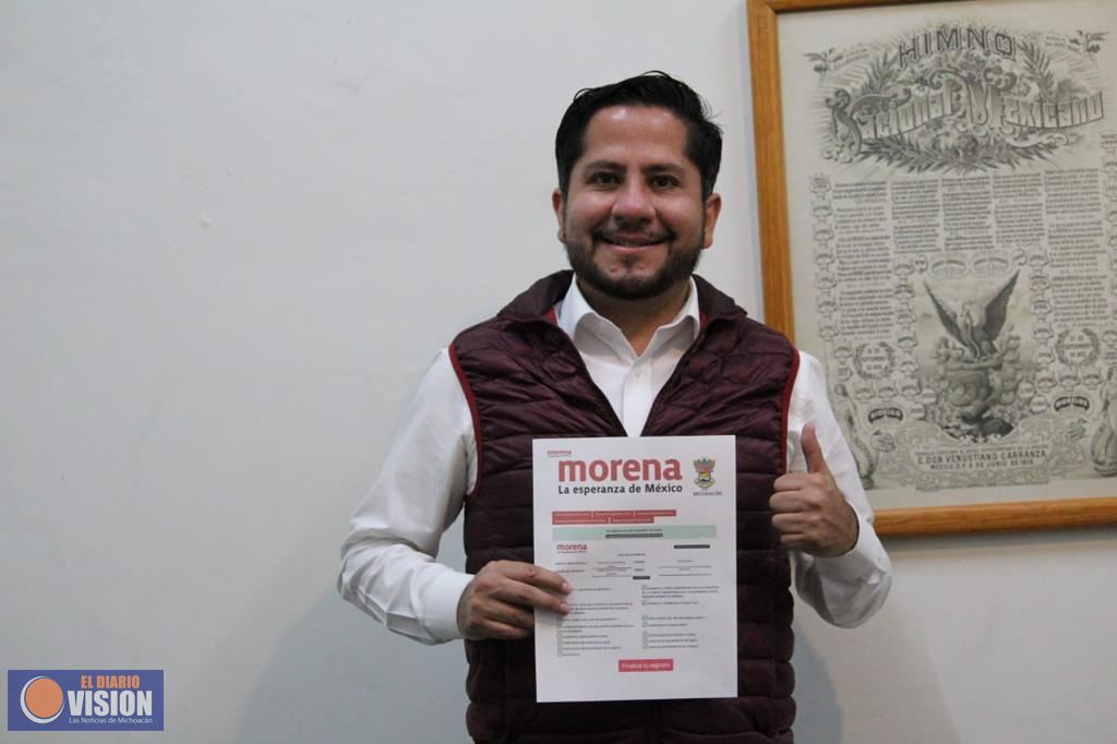 Rubén Pedraza se registra como precandidato a diputado por el distrito 16