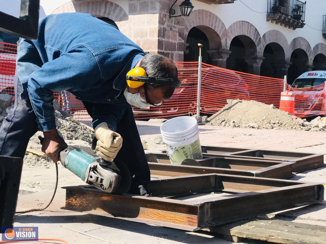 SUOP Morelia supervisa obras en ejecución, Centro Histórico y Col.Jacarandas 