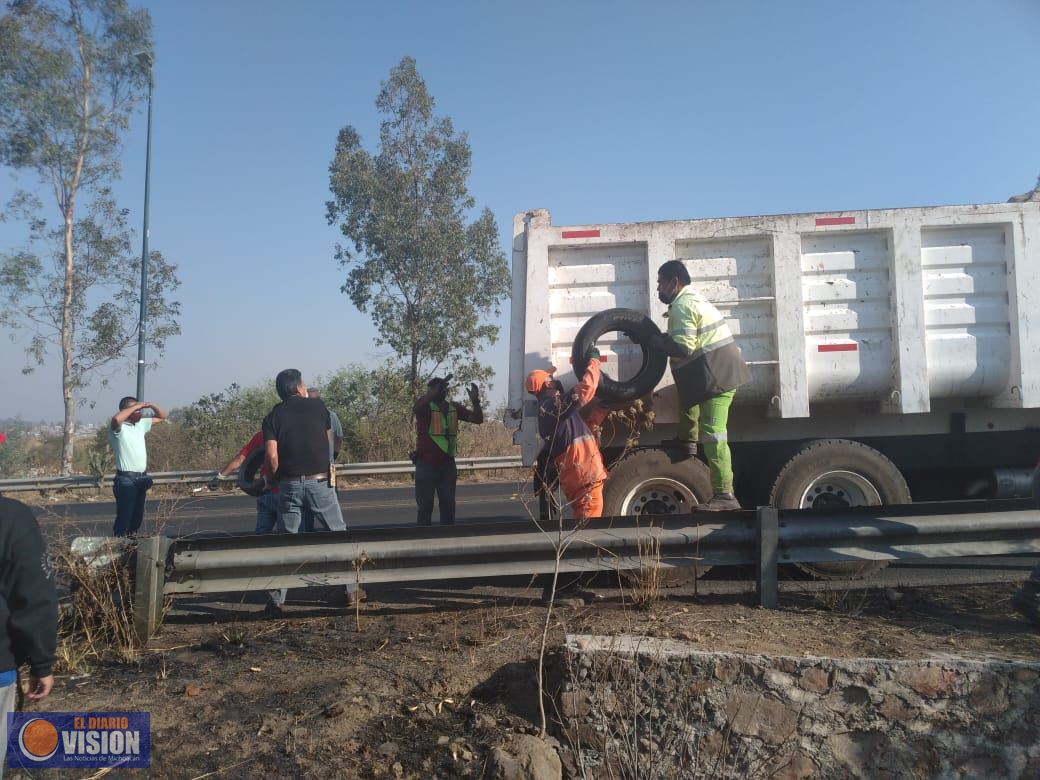 Gobierno de Morelia retira 30 toneladas de basura en tiraderos clandestinos 