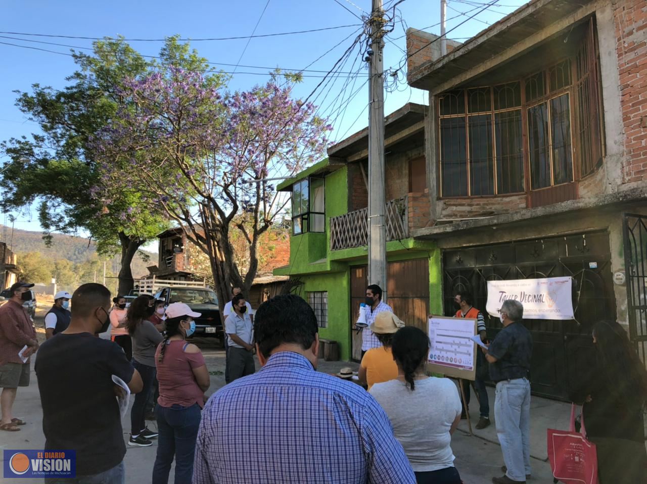 Semovep Morelia promueve talleres de diseño para espacio público en Valle del Durazno 