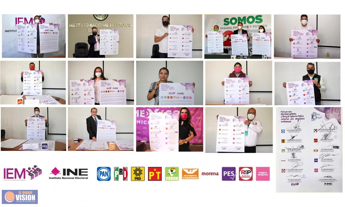 IEM encabeza pacto por unas elecciones paritarias y libres de violencia contra las mujeres 