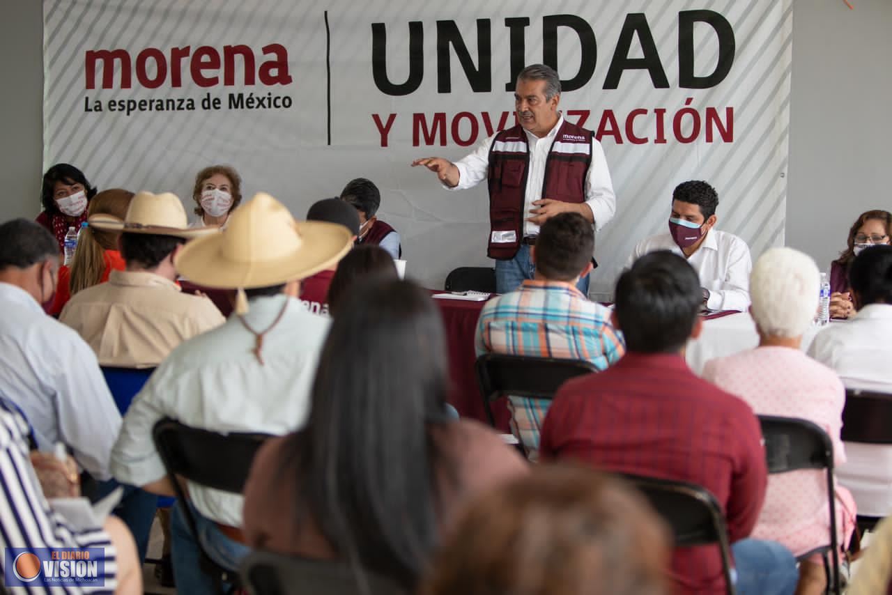Con Raúl Morón, Oriente de Michoacán cierra filas por unidad de la 4T