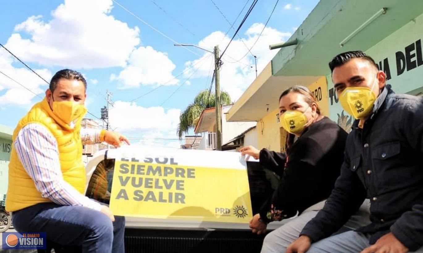 PRD Michoacán en movimiento y de puertas abiertas: Víctor Manríquez  