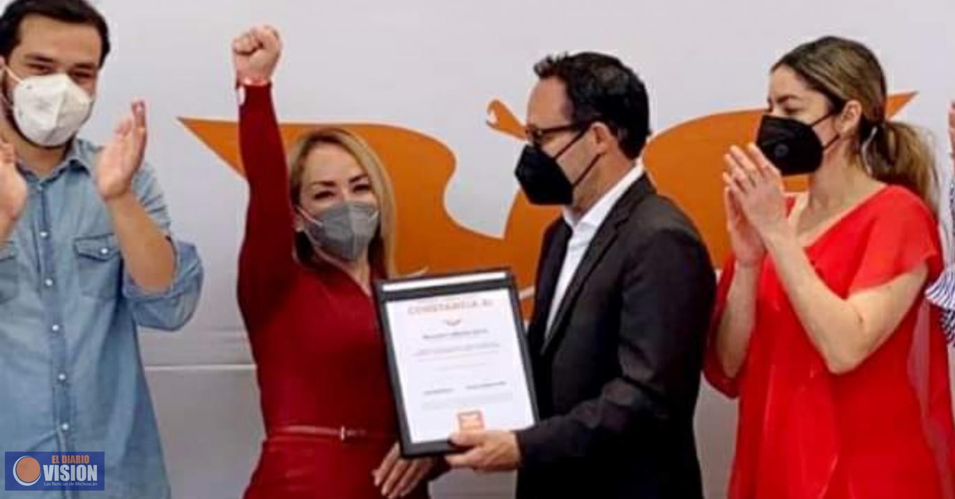 Mercedes Calderón García, candidata al gobierno de Michoacán por Movimiento Ciudadano