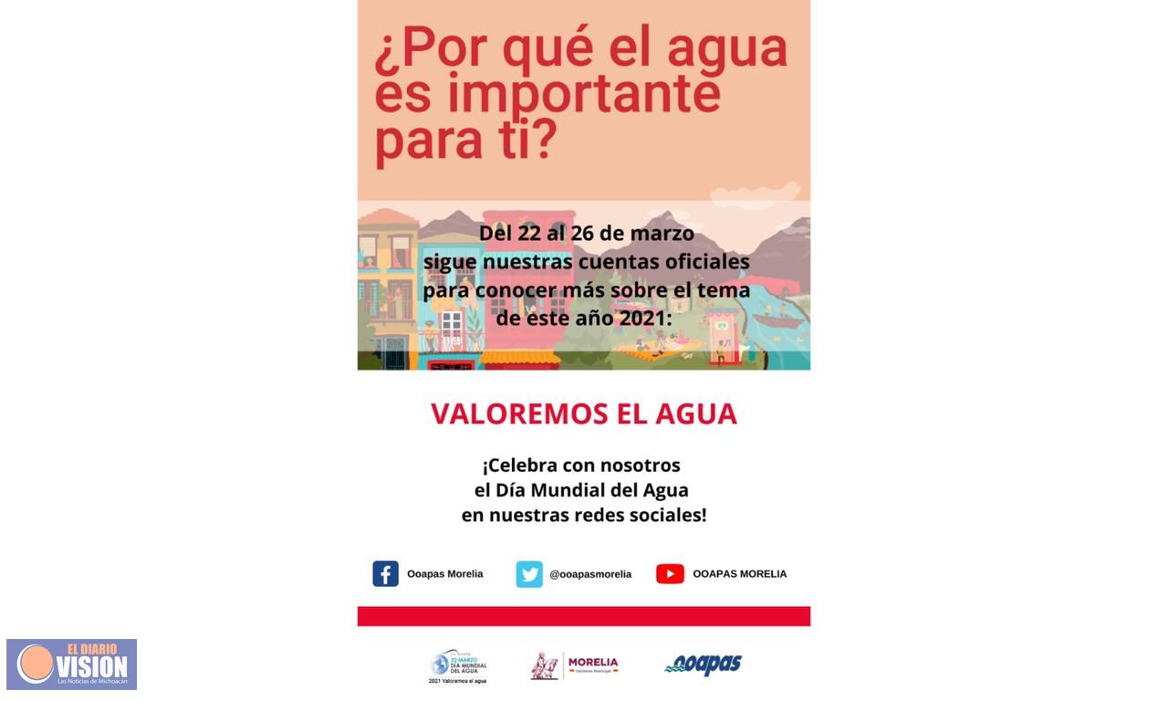 Con actividades, se suma OOAPAS a conmemoración del Día Mundial del Agua 