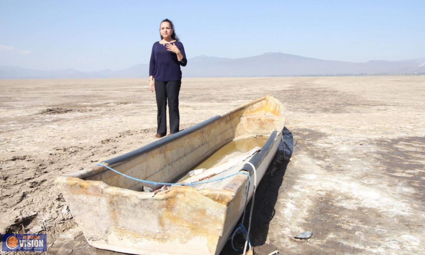 El Lago de Cuitzeo agoniza, advierte Julieta Gallardo