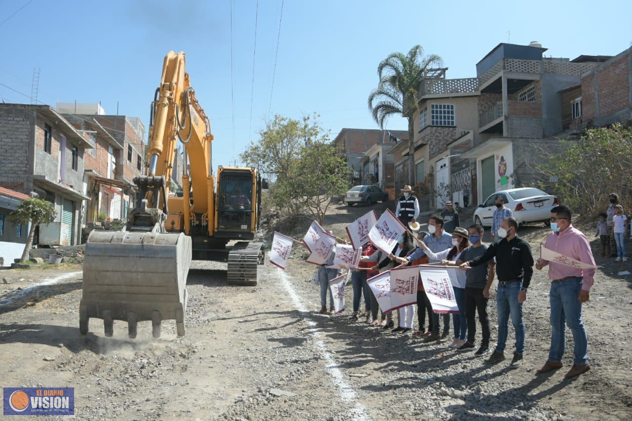 Gobierno de Morelia arranca obra en Calle Vicente Lombardo Toledano