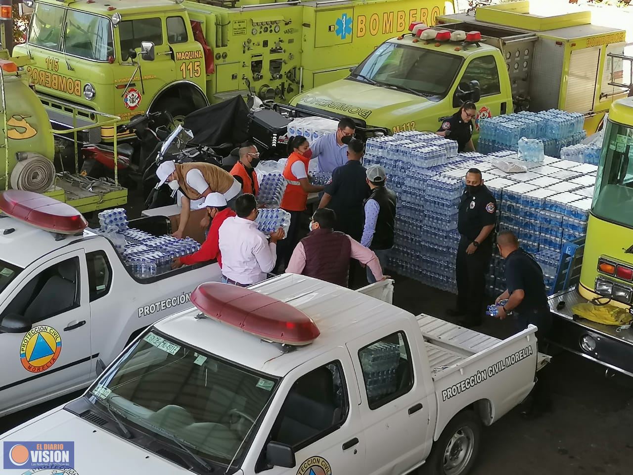 Gobierno de Morelia recibe donación para atender población que acude a vacunarse 