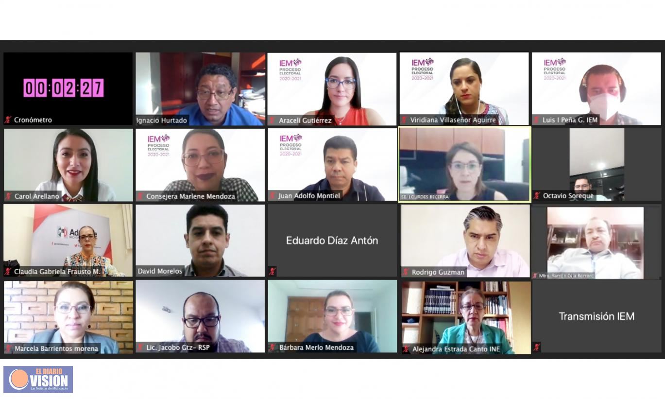 Debates a la gubernatura serán el 21 de abril y 12 mayo: IEM 
