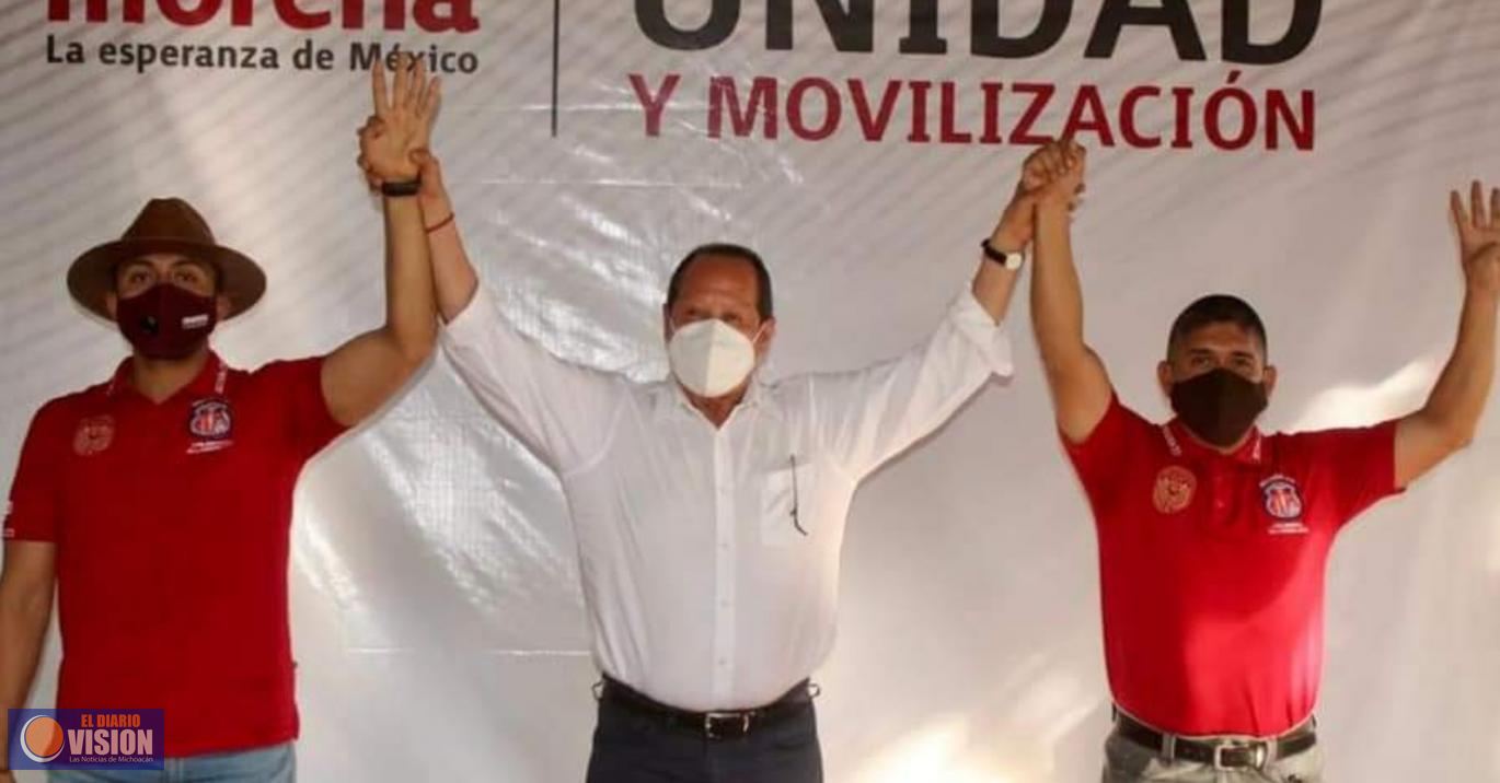Estamos optimistas, Morena, encabeza primer lugar en encuestas: Leonel Godoy