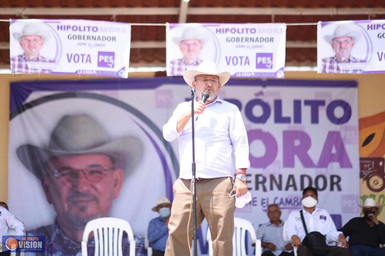 Vamos a poner la muestra de cómo y para quién se tiene que gobernar: Hipólito Mora