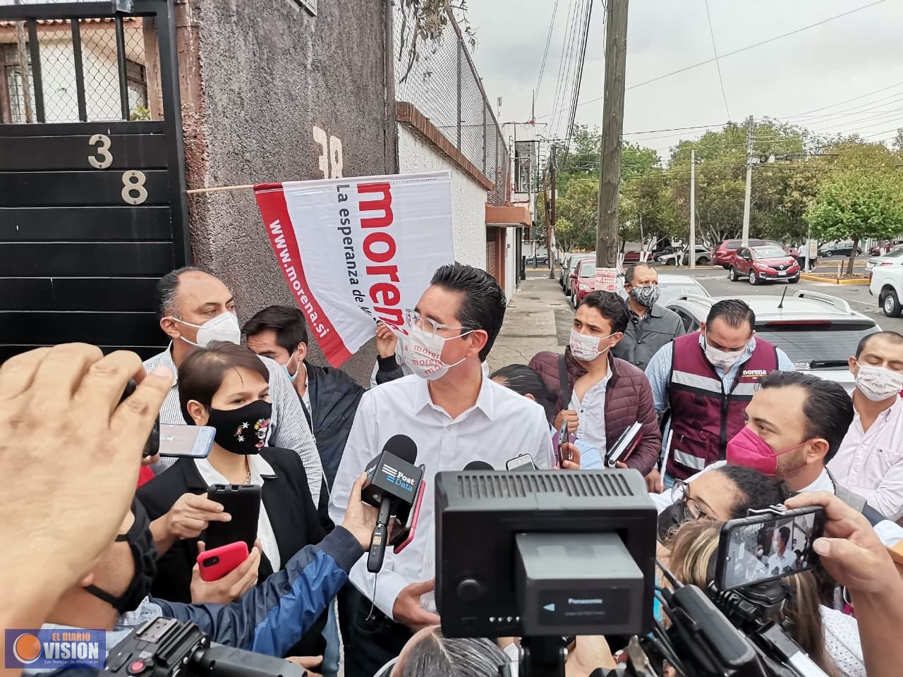 Iván Pérez Negrón y Julissa Suárez, la planilla de Morena, por Morelia.
