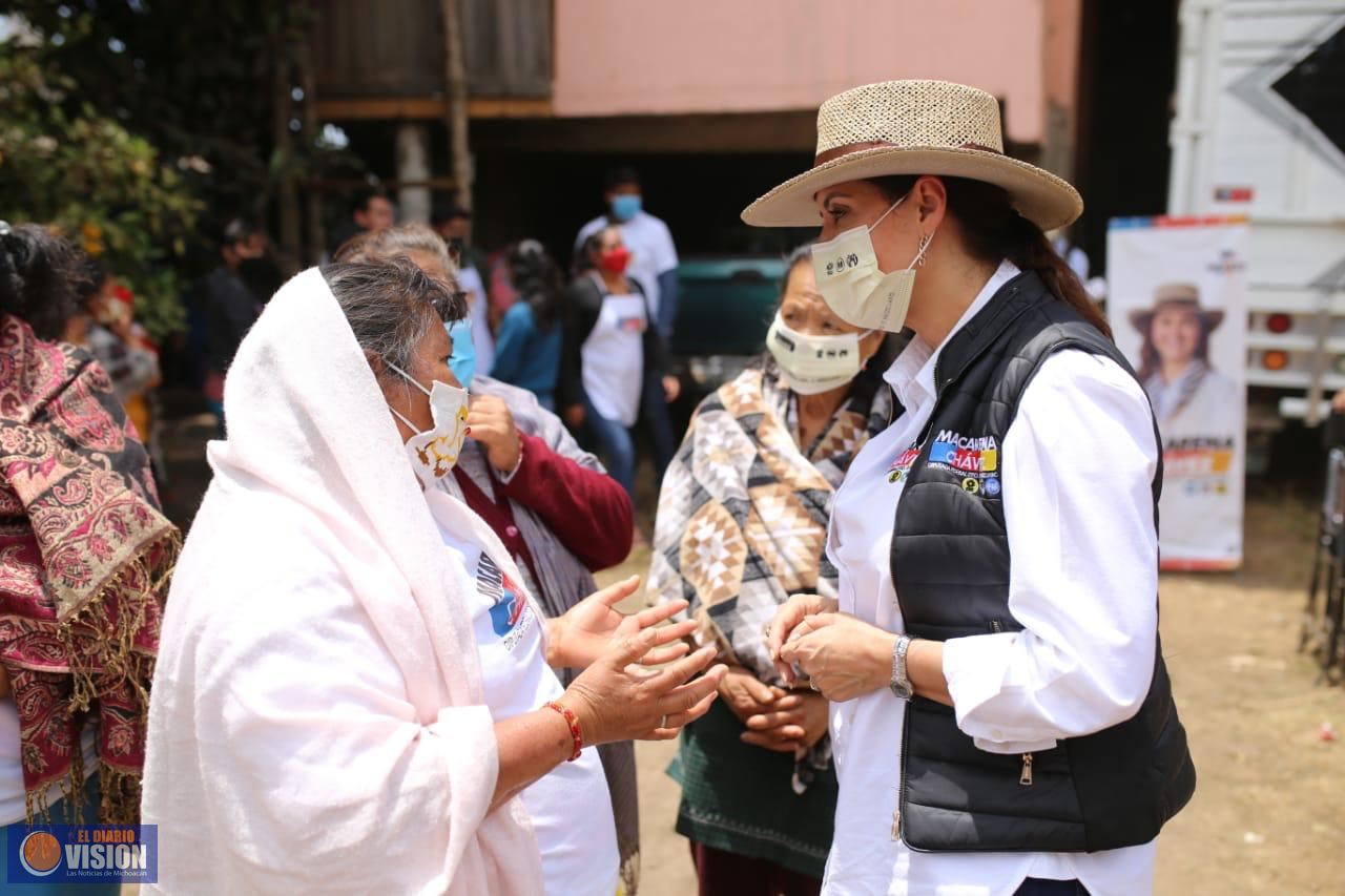 Recuperaremos los programas sociales que le quitaron a las mujeres: Macarena Chávez
