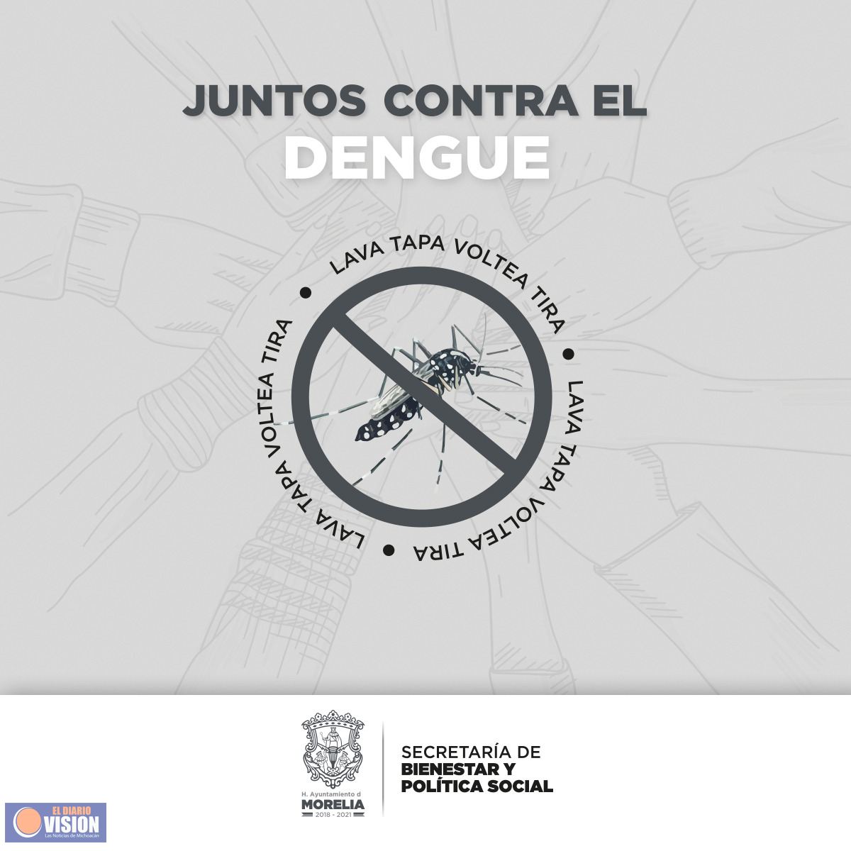 Dirección de Salud emite recomendaciones preventivas contra el dengue en Morelia