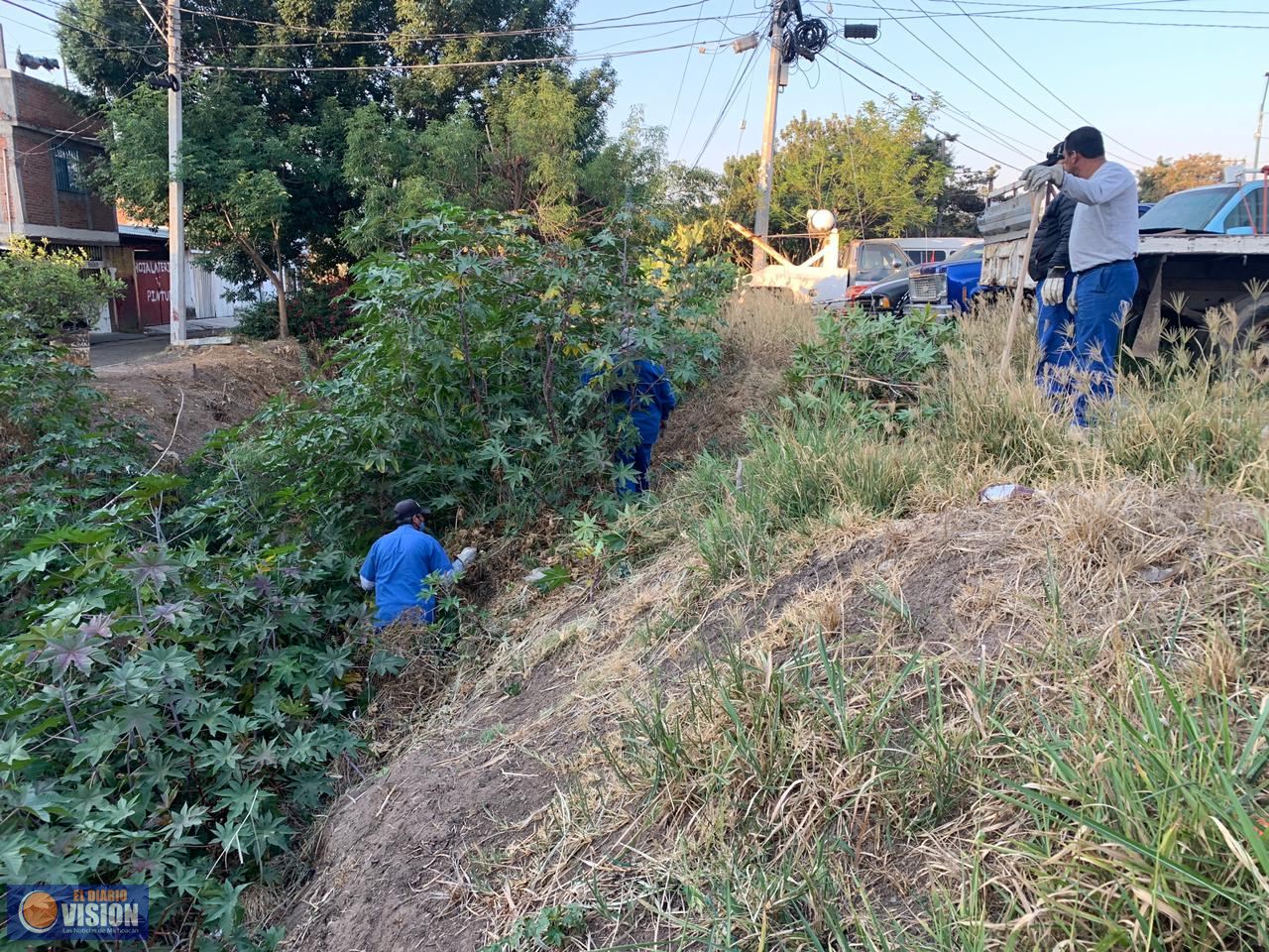 Se realiza sexta jornada de limpieza en el dren Arroyo Blanco en Morelia