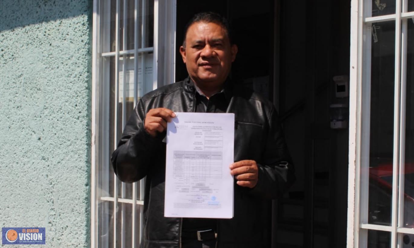 Fermín Bernabé presenta juicio de protección a sus derechos político-electorales en el TEEM