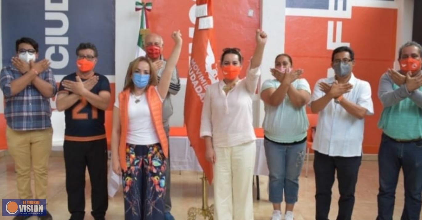 Vanina Hernández, de Movimiento Ciudadano, lista para iniciar campaña en Morelia 