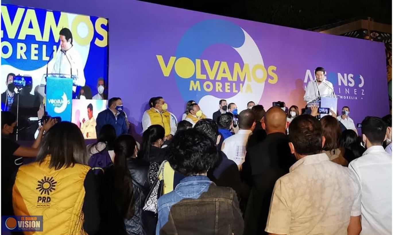 Quiero volver para poner a Morelia en la ruta de la seguridad y el desarrollo: Alfonso 