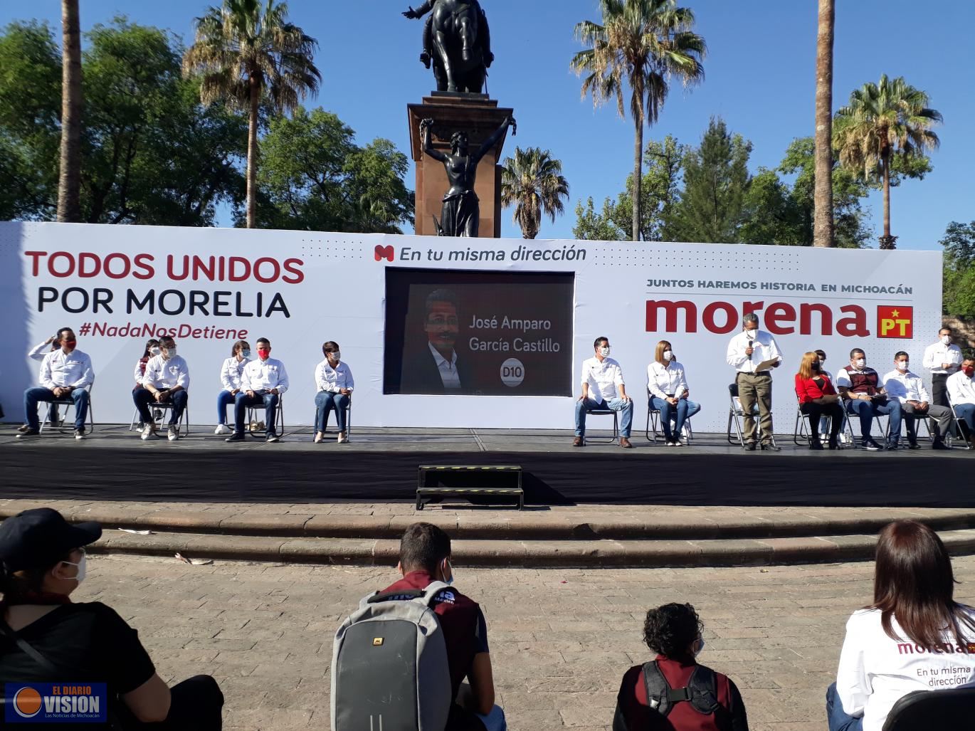 Candidatos de Morena, arrancan campaña, rumbo al 6 de junio 