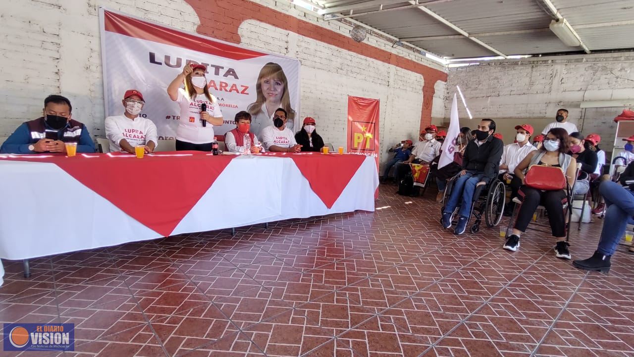 Lupita Alcaraz, inicia proselitismo, por el distrito 11, Morelia 