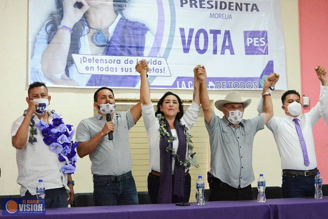 Tzitziqui Peña, inició campaña por Morelia