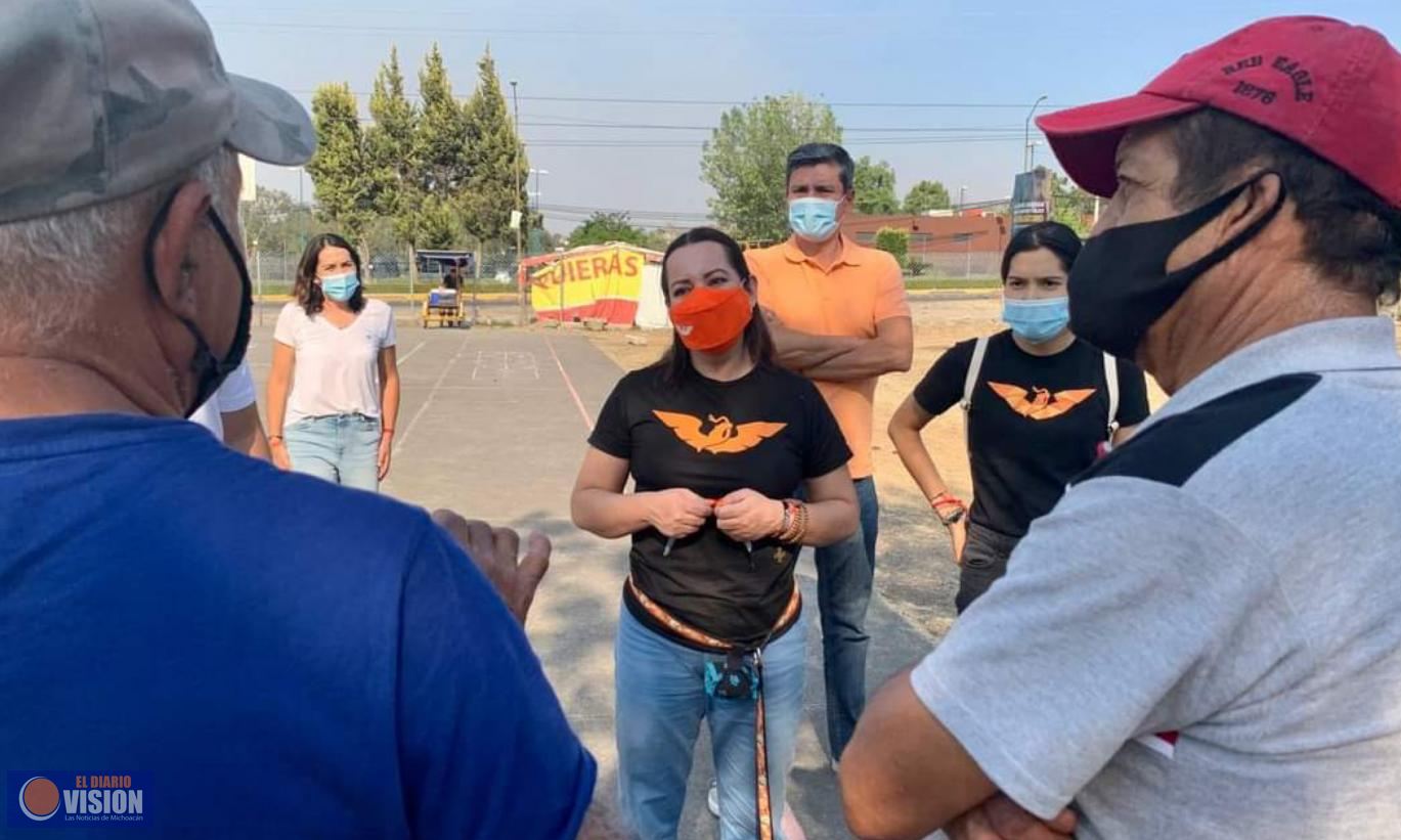 Vanina Hernández Villegas visitó la colonia INDECO La Huerta