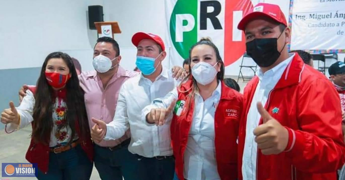 Priístas arropan a Miguel Paredes rumbo a la alcaldía de la Perla del Cupatitzio