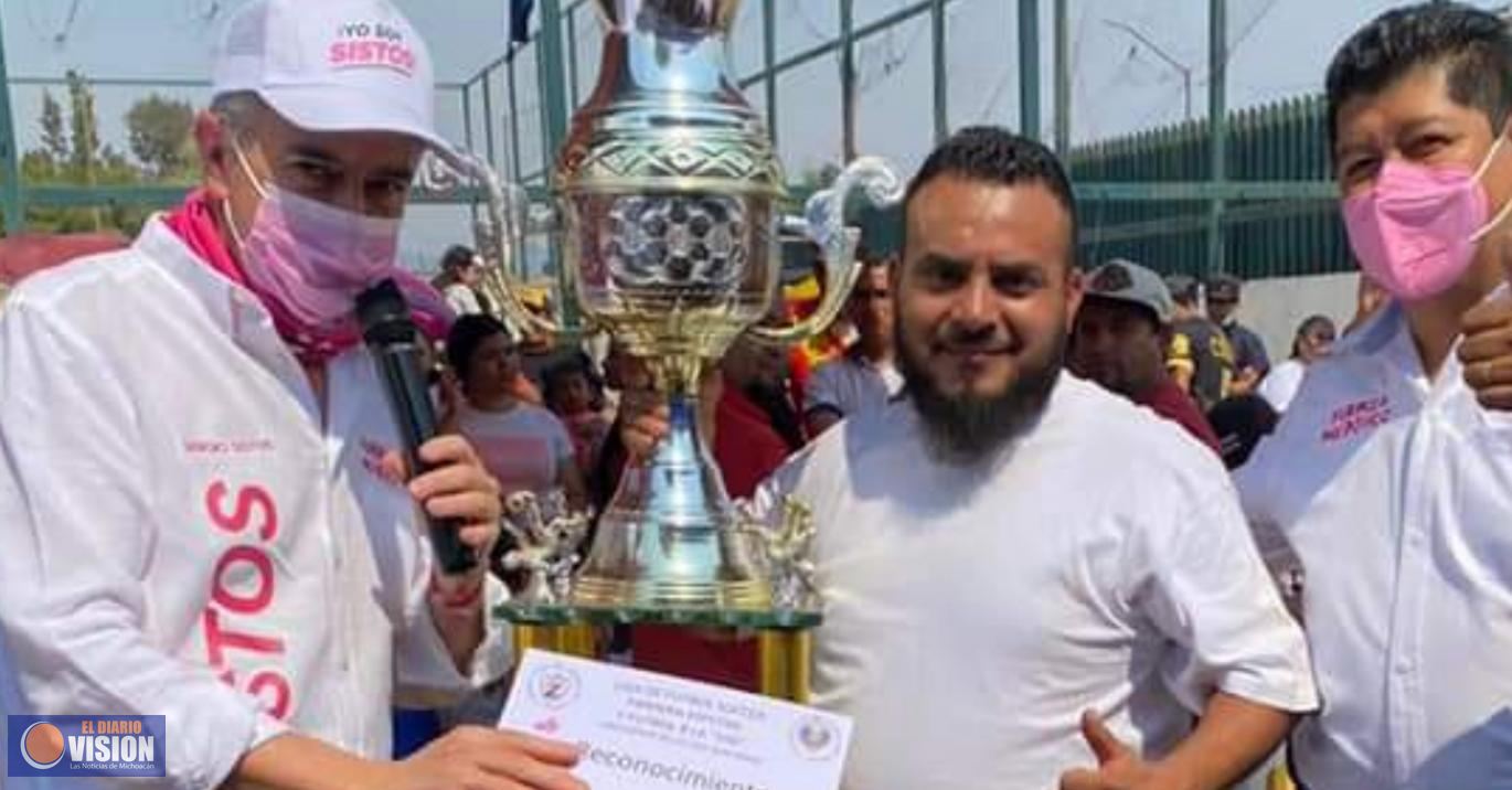 Dignificar los espacios deportivos en beneficio de la Juventus: Sergio Sistos Rangel