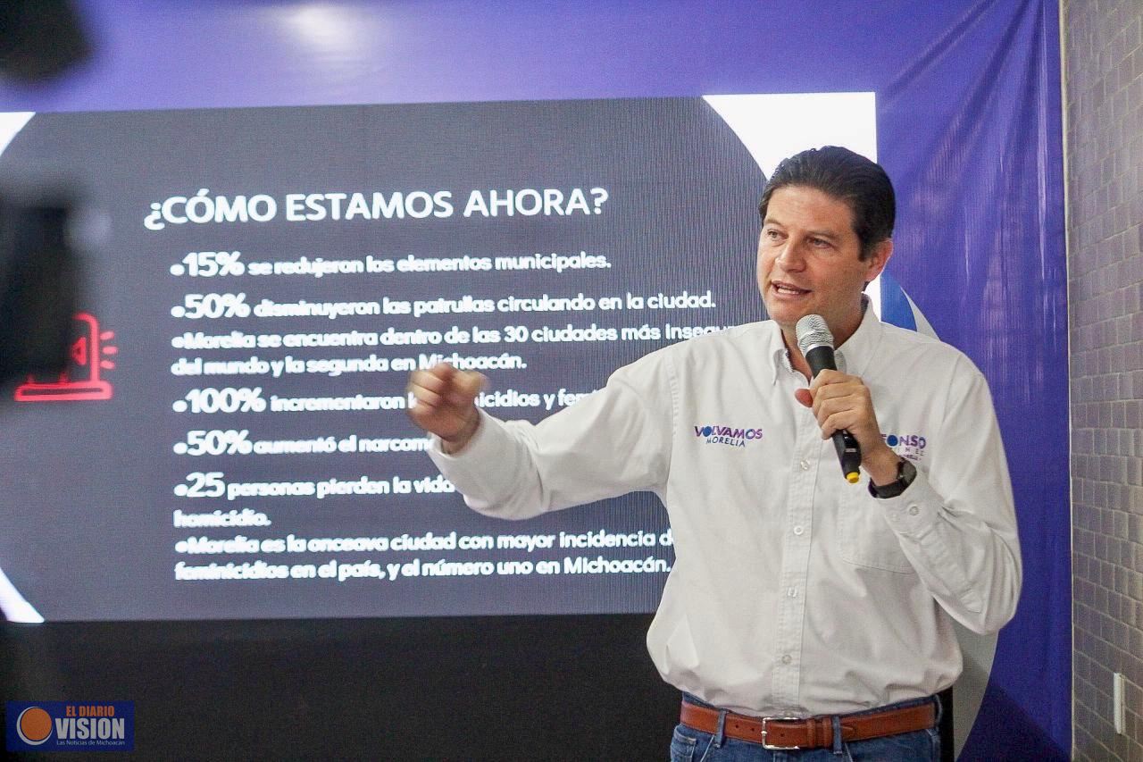 Devolver la seguridad a Morelia y poner orden en la Policía Municipal, objetivo de Alfonso Martínez